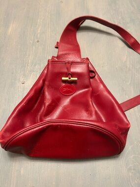 Vintage leather Long champ
